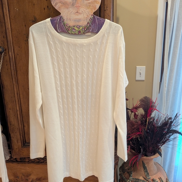 Vintage Victoria's Secret White Knit Lounge Set - Picture 2 of 5